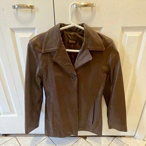 Brown Coach Soft Leather Jacket